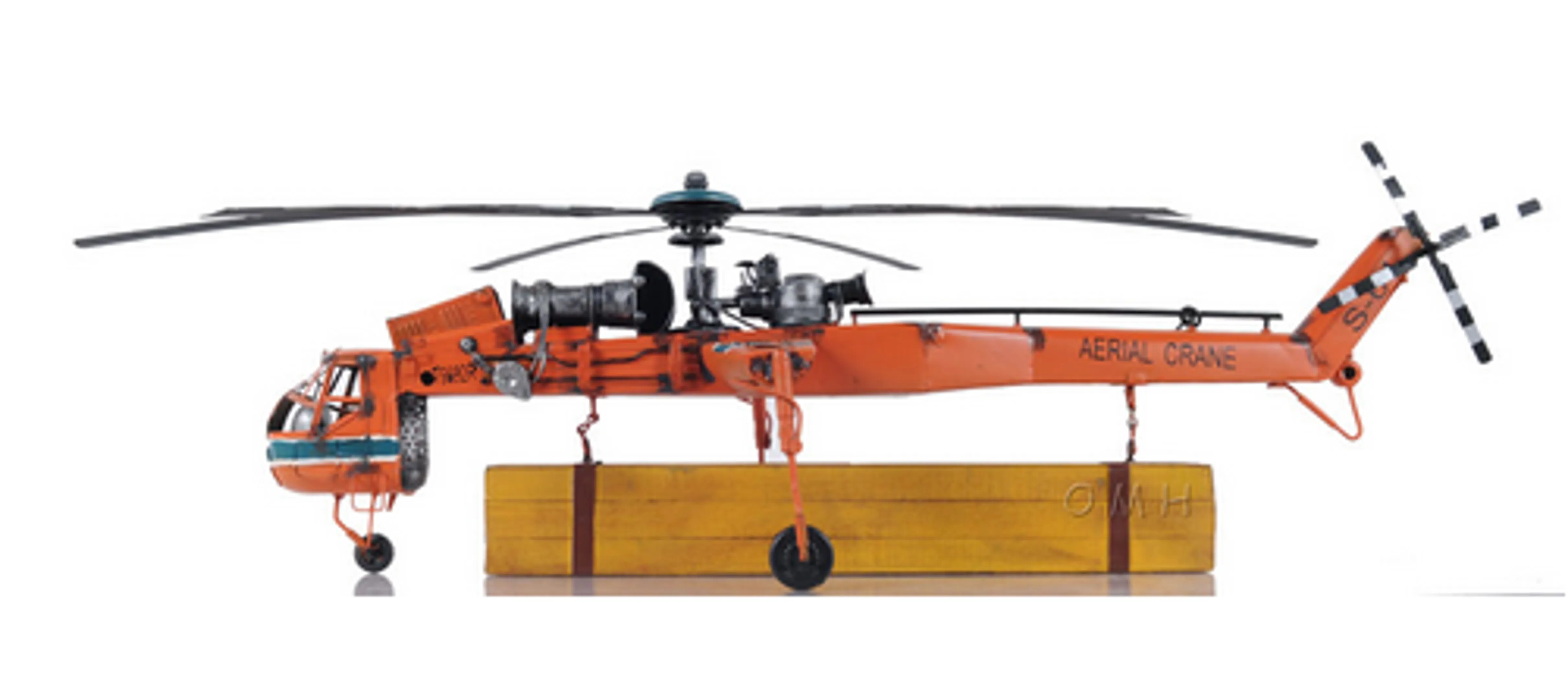 Sikorsky S-64 Skycrane Aerial Crane Lifting Model Helicopter