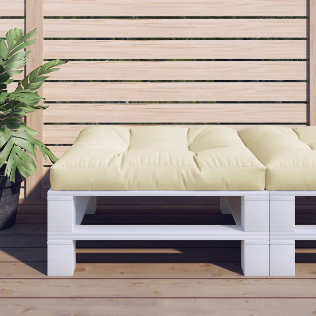 Pallet Cushion Cream 100% polyester 27.6x27.6 in