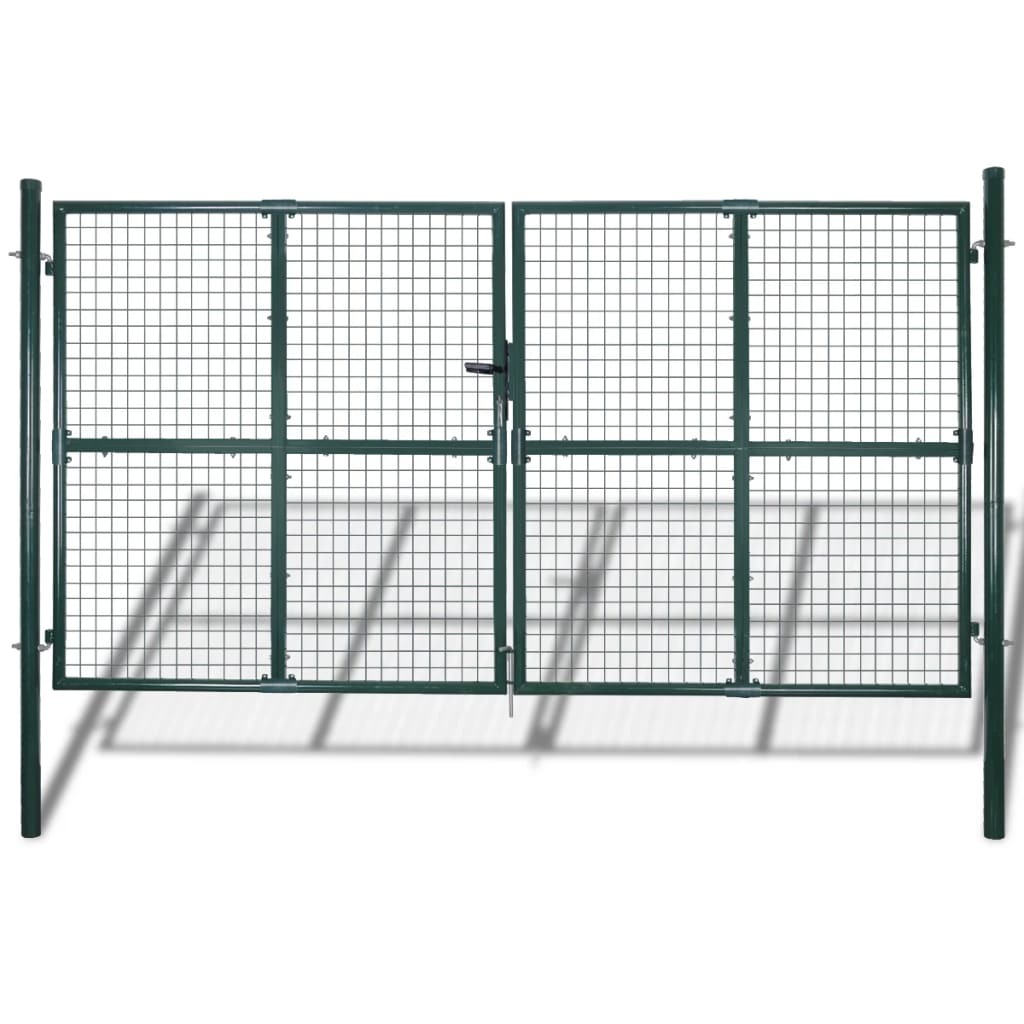 Garden Mesh Gate Fence Door Wall Grille 118.1x68.9"