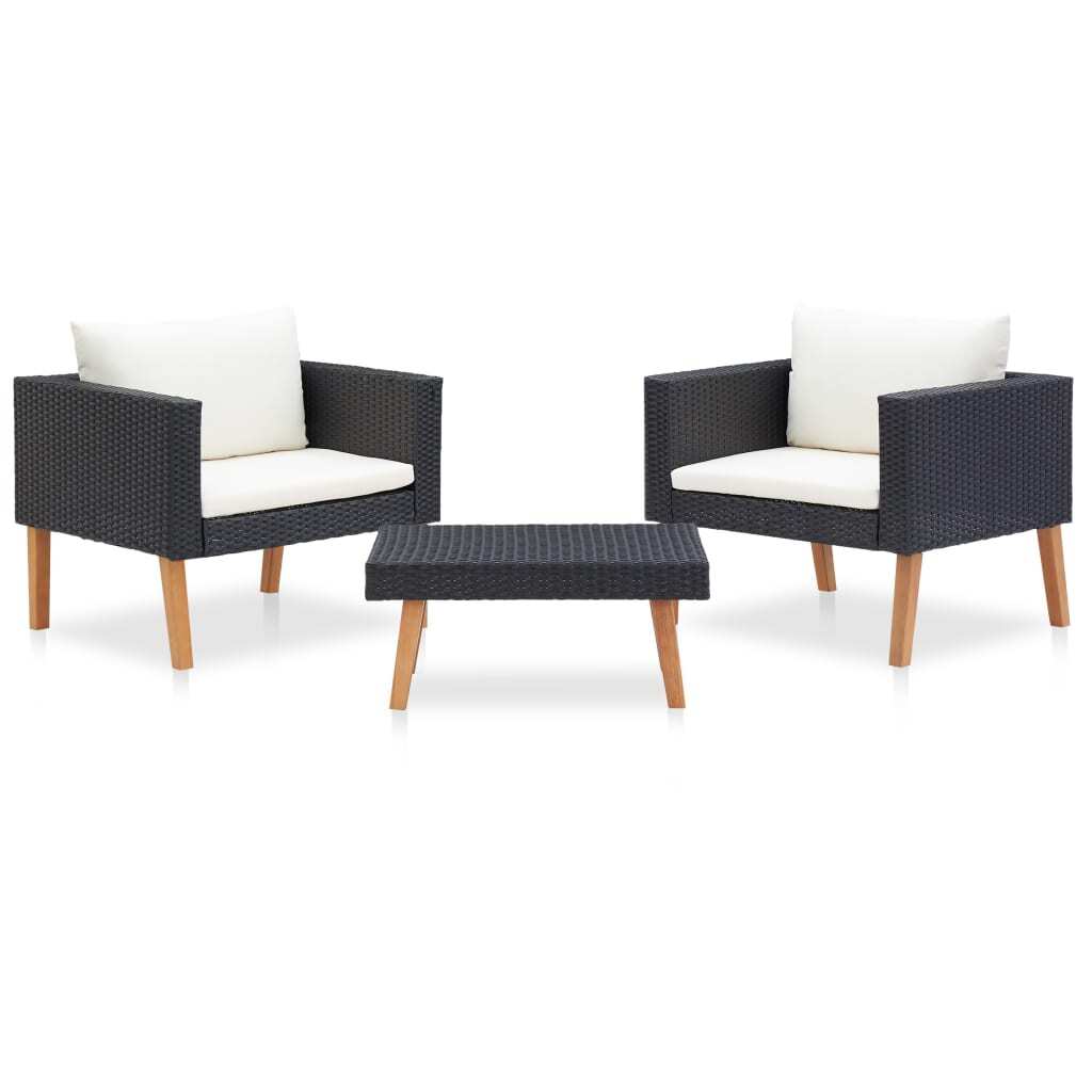 Garden Furniture Set Black
