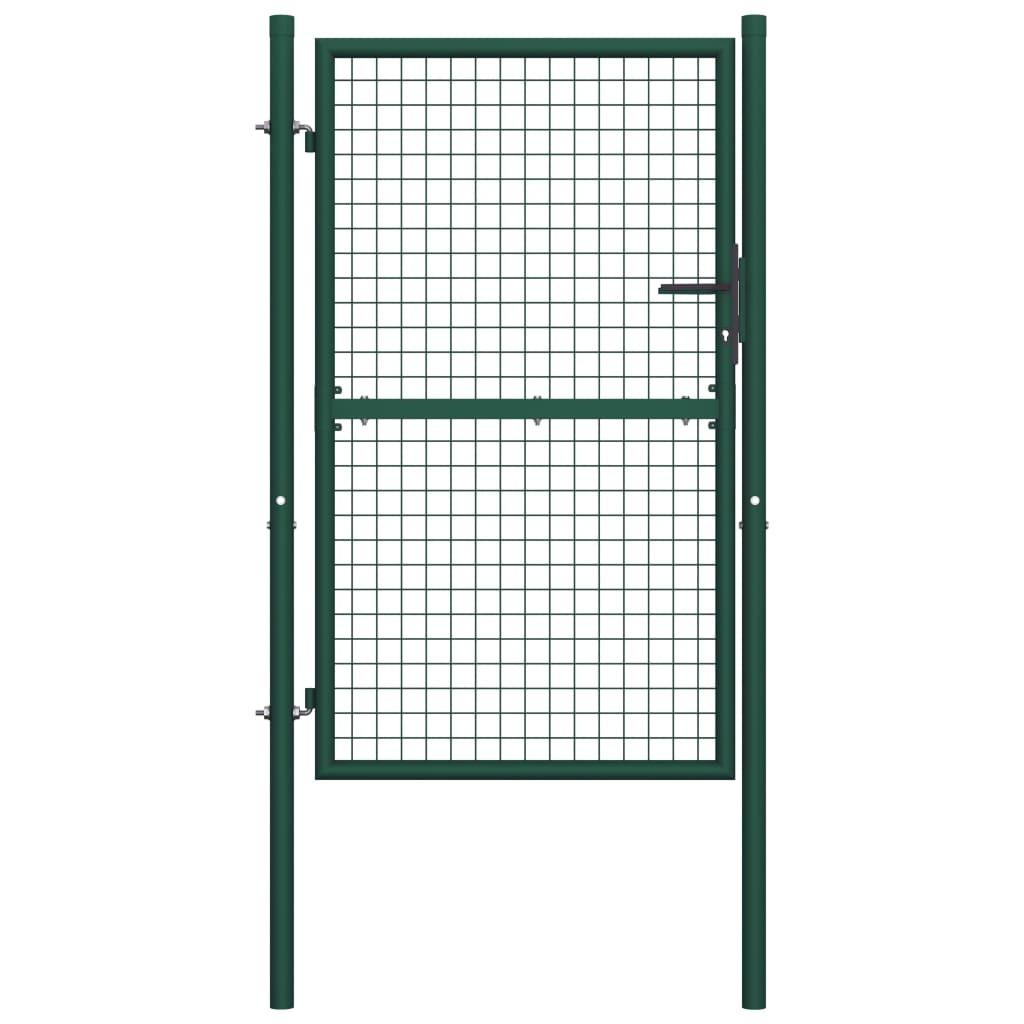 Fence Gate Steel 39.4x59.1" Green
