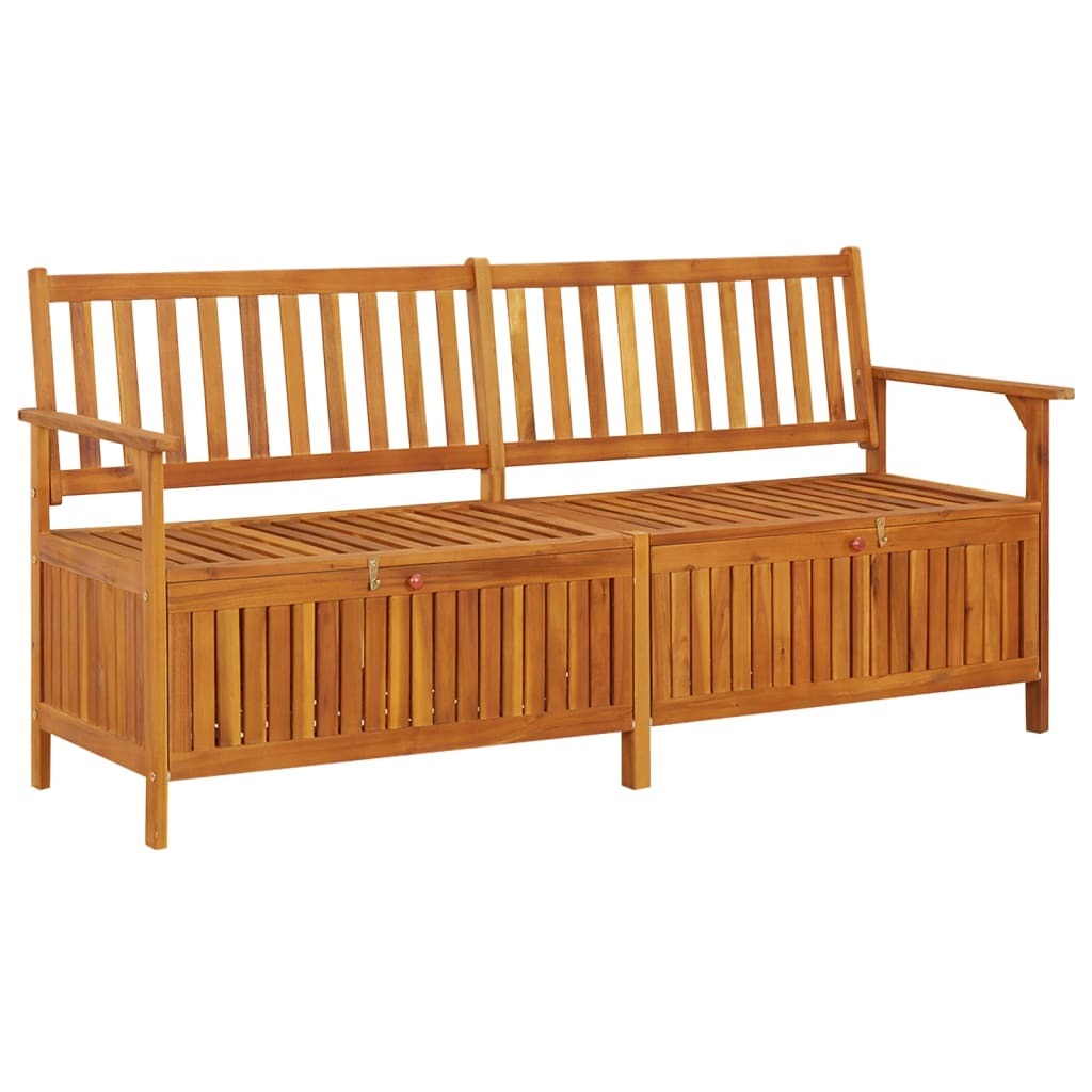 Bench Natural brown Solid acacia wood, 100% polyester Large