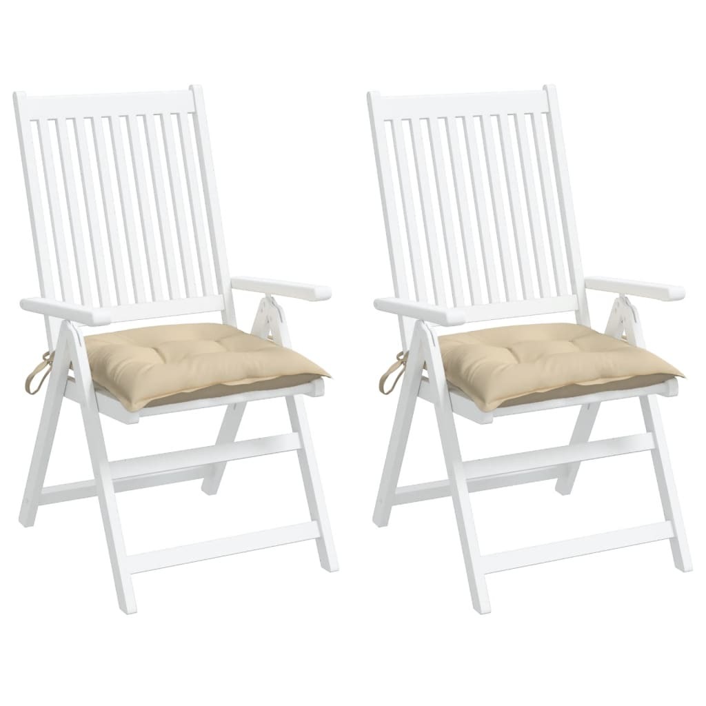 Pallet Cushion Set of 2 Beige Oxford fabric (100% polyester)