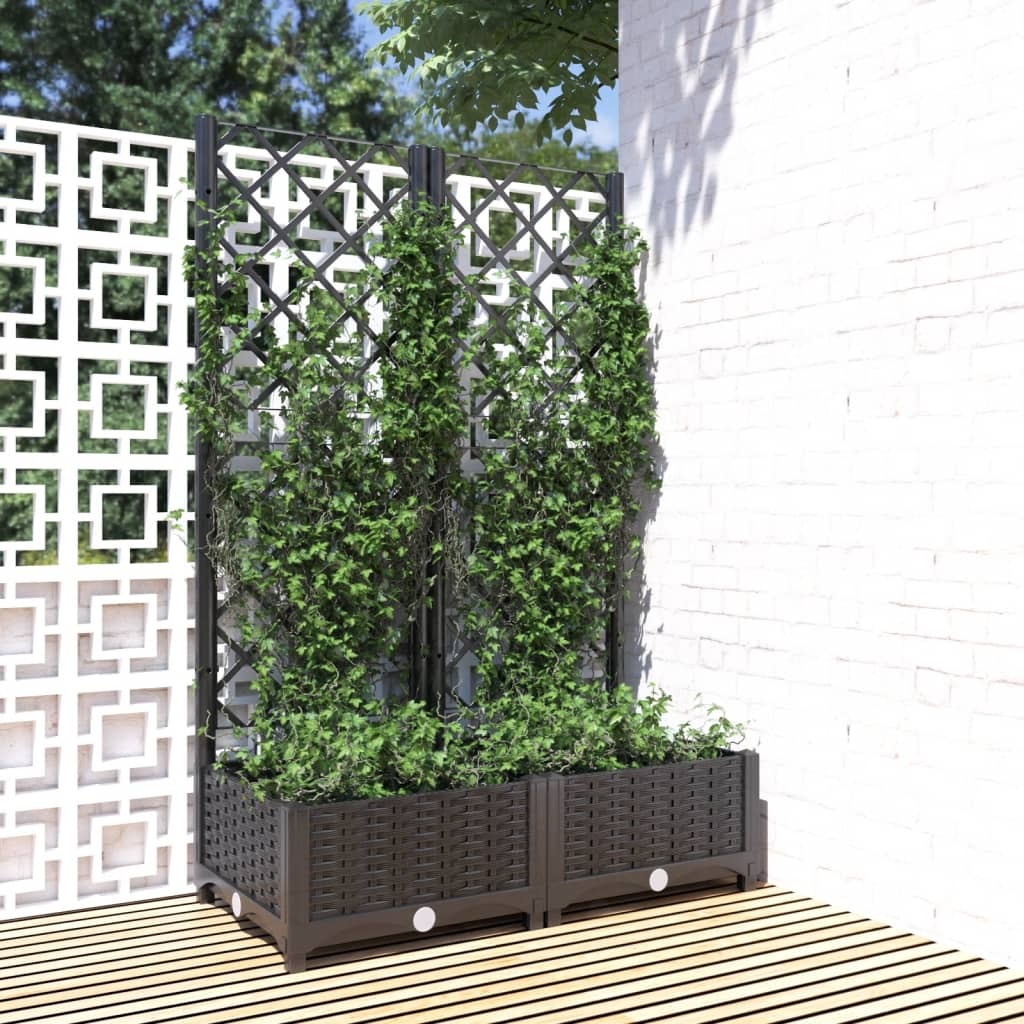Garden Planter Black Polypropylene Medium Planters