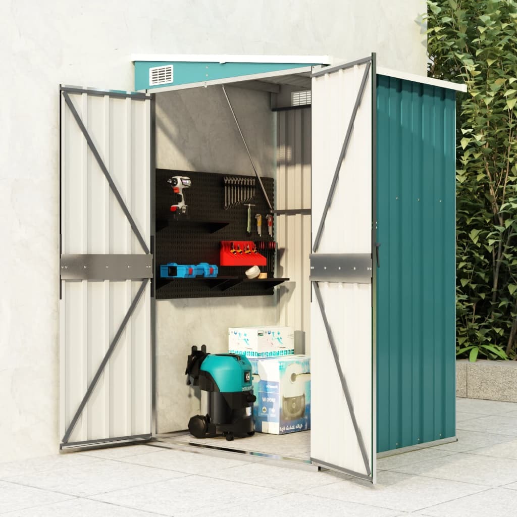 Garden Shed Green Galvanized steel Medium Garden Shed