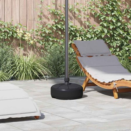 Umbrella Base Black HDPE Plastic Standard Umbrella Base Round