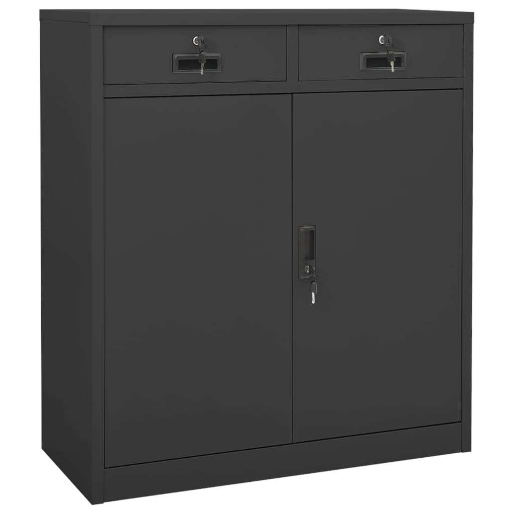 Office Cabinet Anthracite Steel Medium Locks Office Cabinet