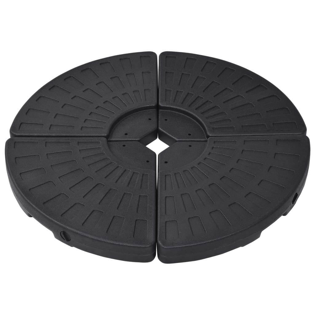Umbrella Base Black HDPE Plastic Large Heavy Weight Endurance