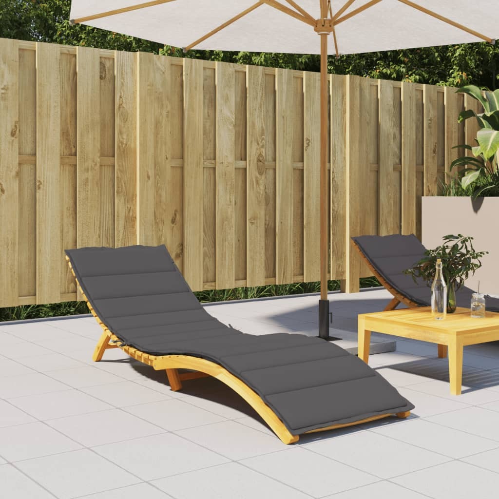 Sun Lounger Cushion Anthracite Oxford fabric 78.7x19.7x1.2 in