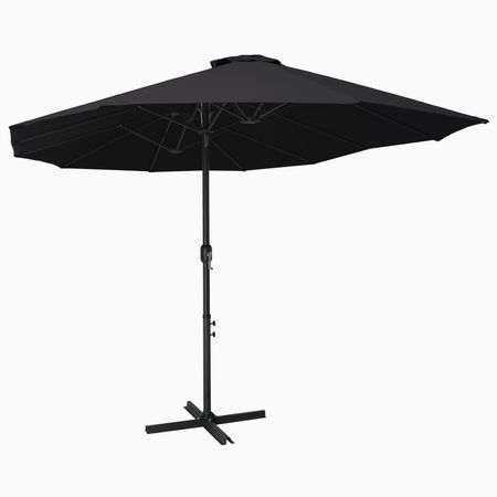 Parasol Black Polyester fabric, Aluminum pole and ribs Extra Large