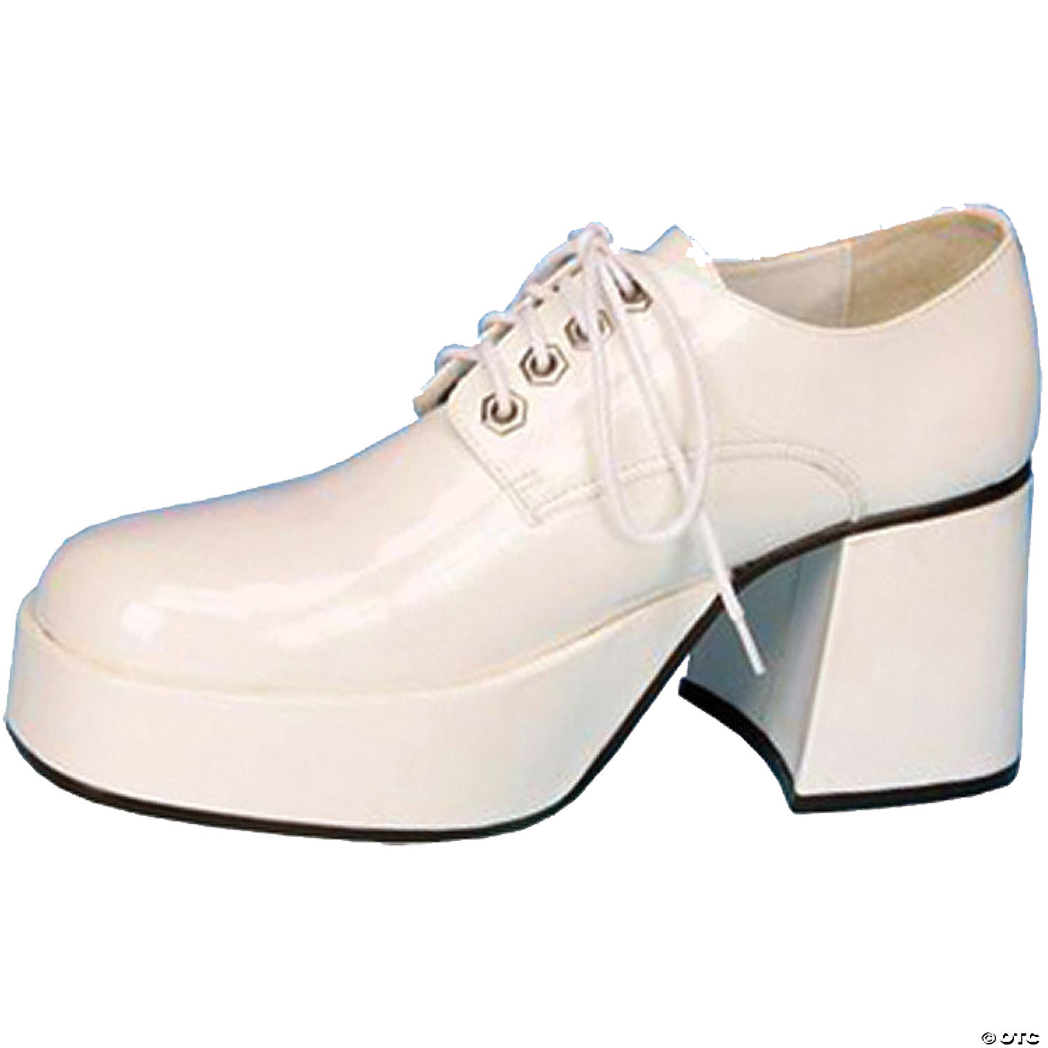 WHITE PLATFORM SHOES-SIZE 8/9