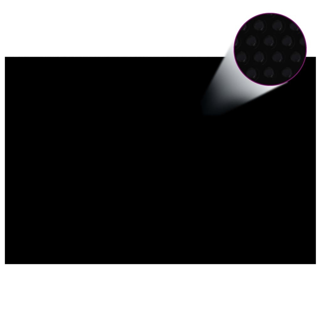 Pool Cover Black Polyethylene 118.1 x 78.7 in Pool Cover