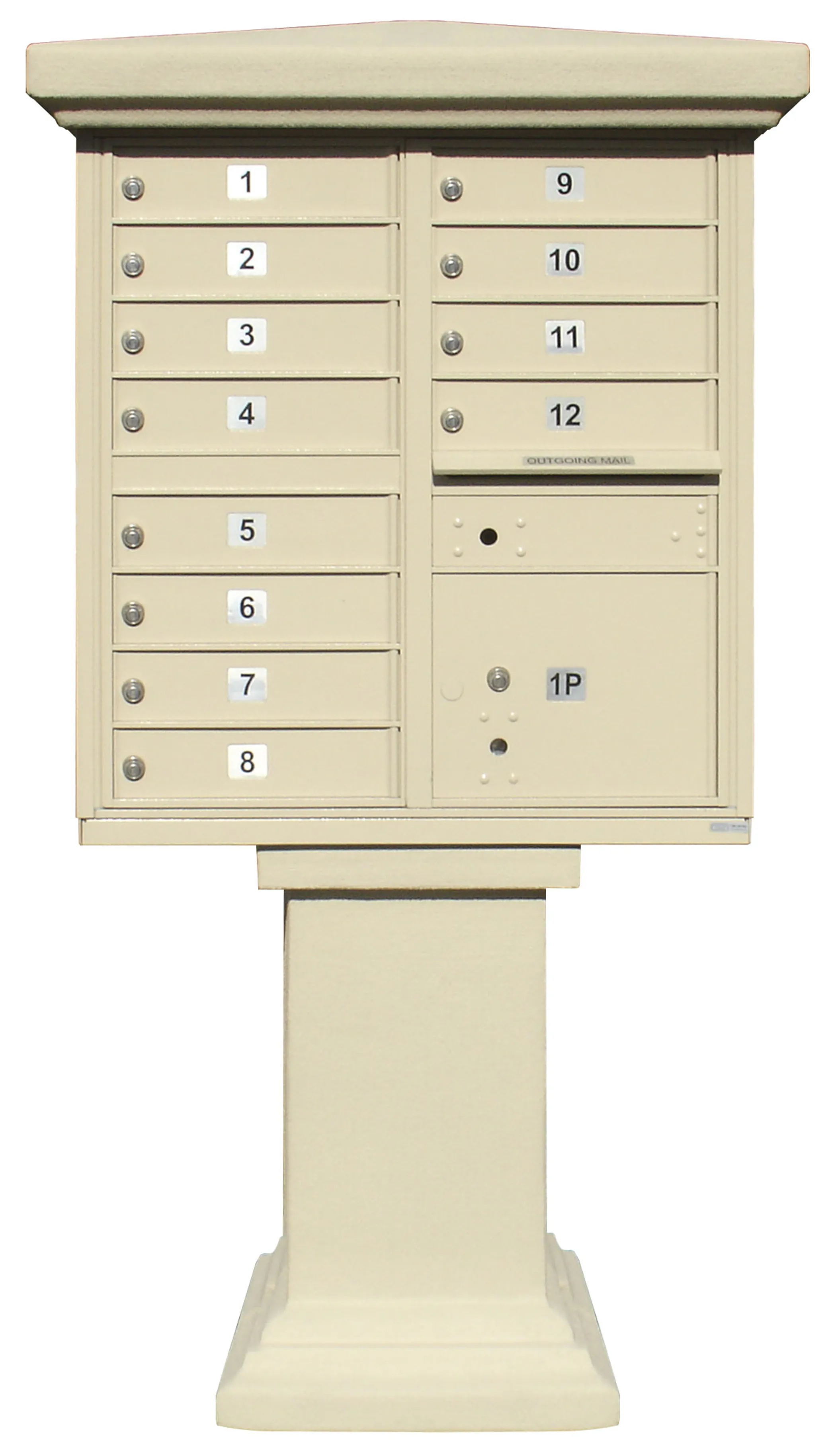 Parkview Stucco Tall Pedestal Wrap, Painted (Sandstone Color)  