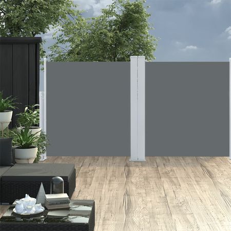 Side Awning Anthracite 100% polyester with PU coating