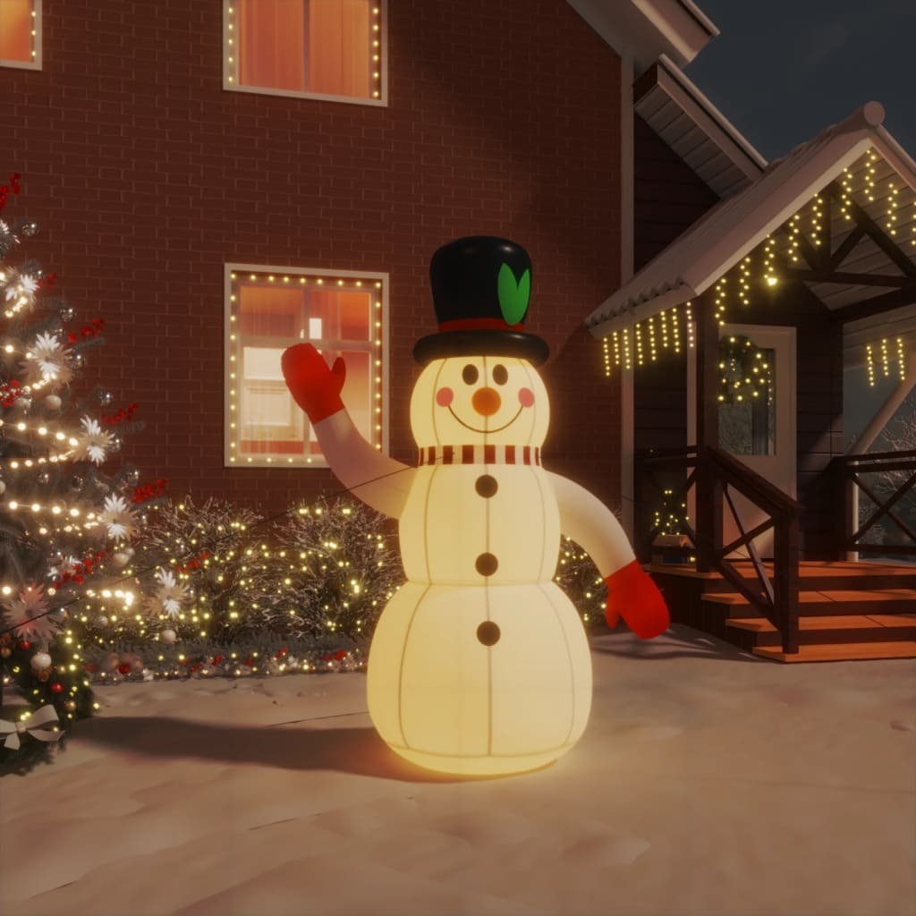 Inflatable Snowman Multicolor Oxford Fabric with PU Coating Medium