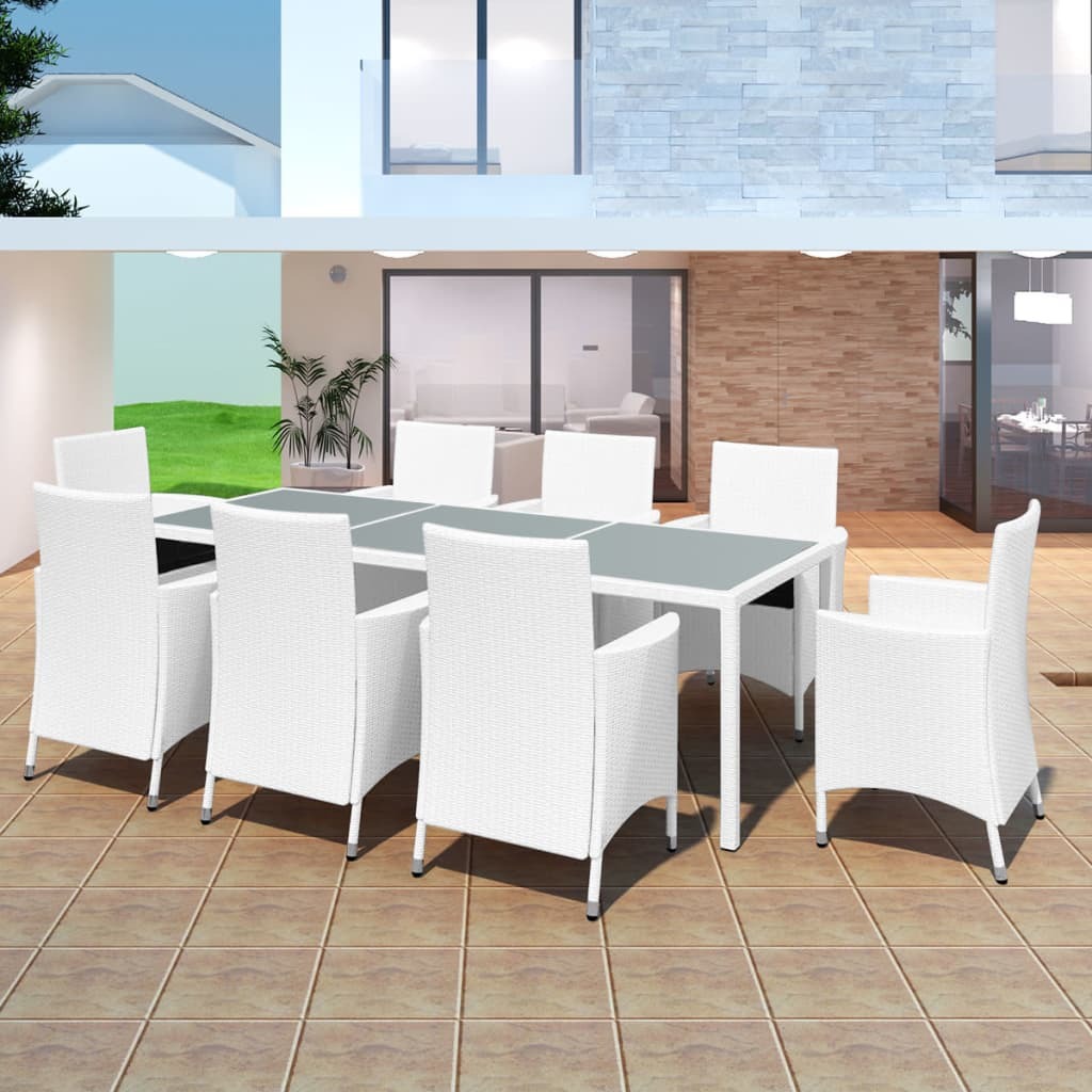 Outdoor Furniture Set Cream White