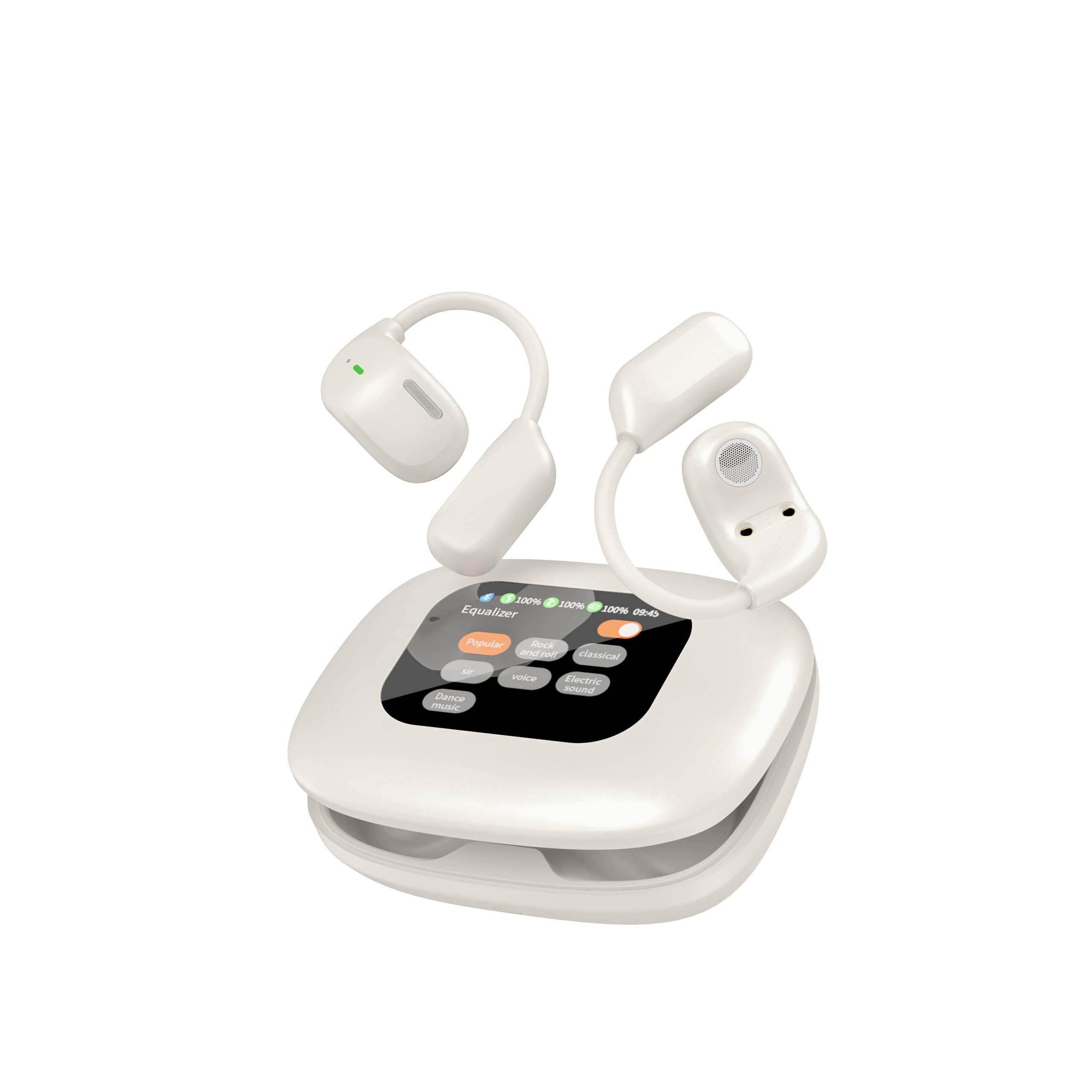 Color: WHITE - 3-In-1 Smart AI Translator And Out-Of-Ear Wireless Bluetooth Earphones