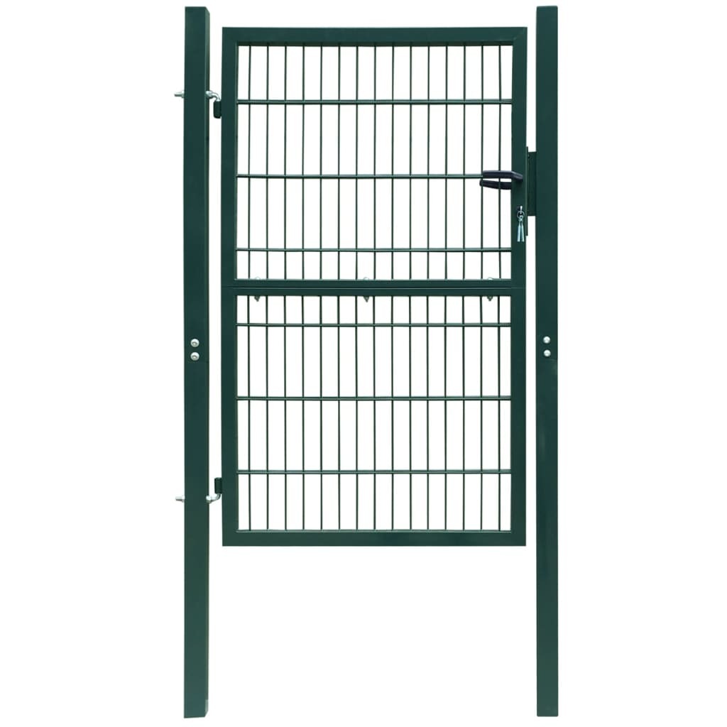 2D Fence Gate (Single) Green 39.4x47.2"