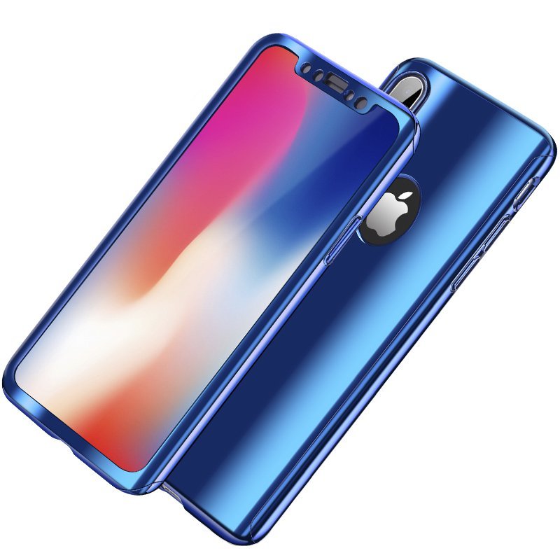 Bakeey Plating 360?&deg; Full Body Case+Tempered Glass Film For iPhone XR/XS/XS Max/X/8/8 Plus/7/7 Plus/6s/6s Plus/6/6 Plus