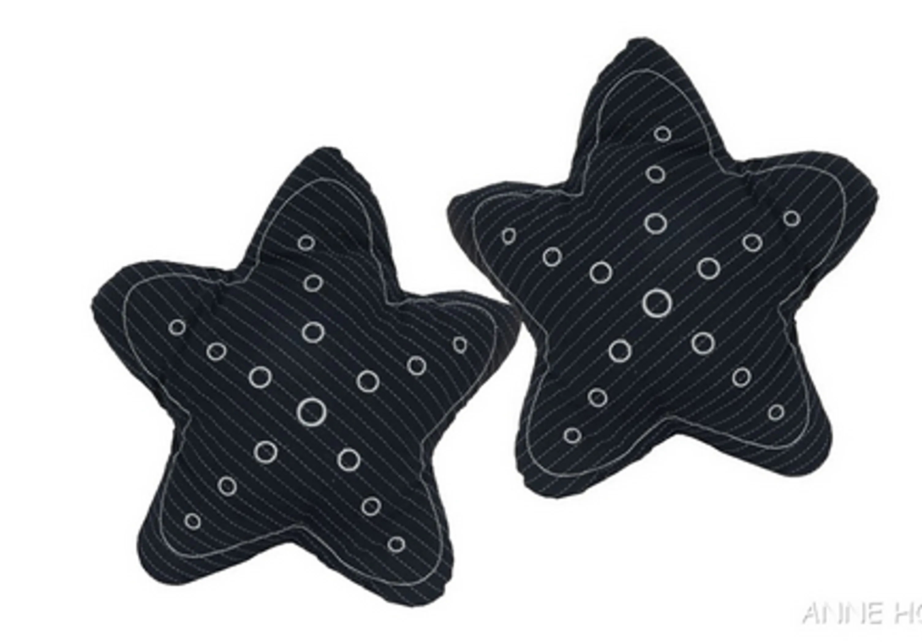 Anne Home - Set of 2 Blue-Shaped Star Pillows 