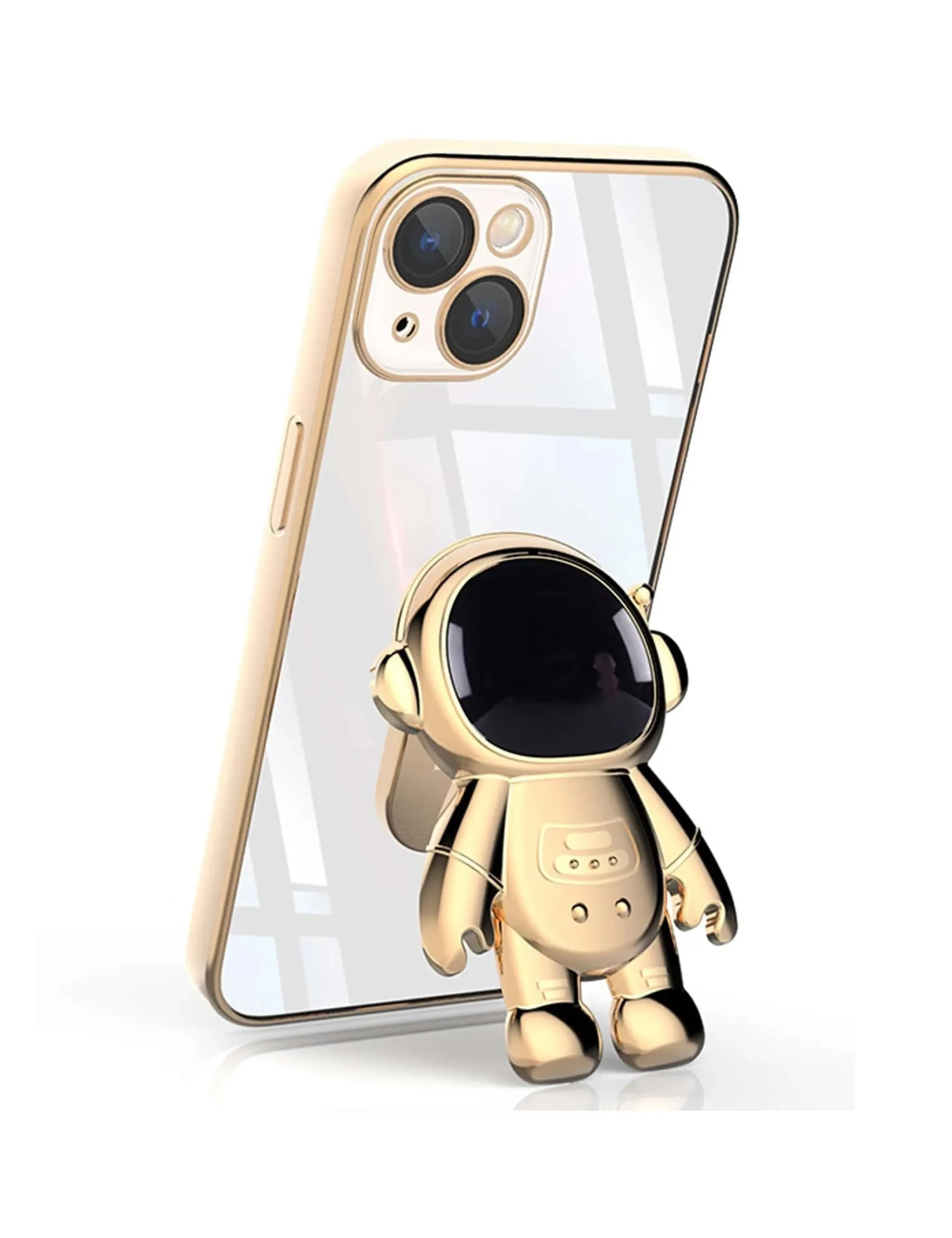 Clear Astronaut Grip iPhone Case