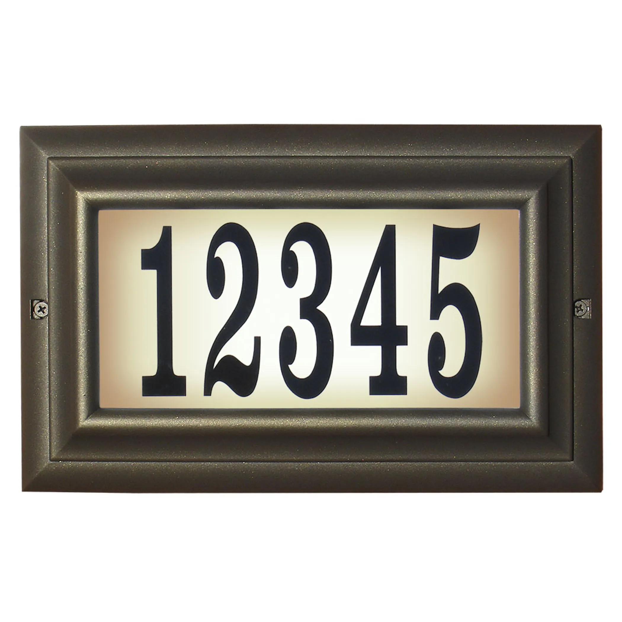 Edgewood Lighted Address Plaque 
