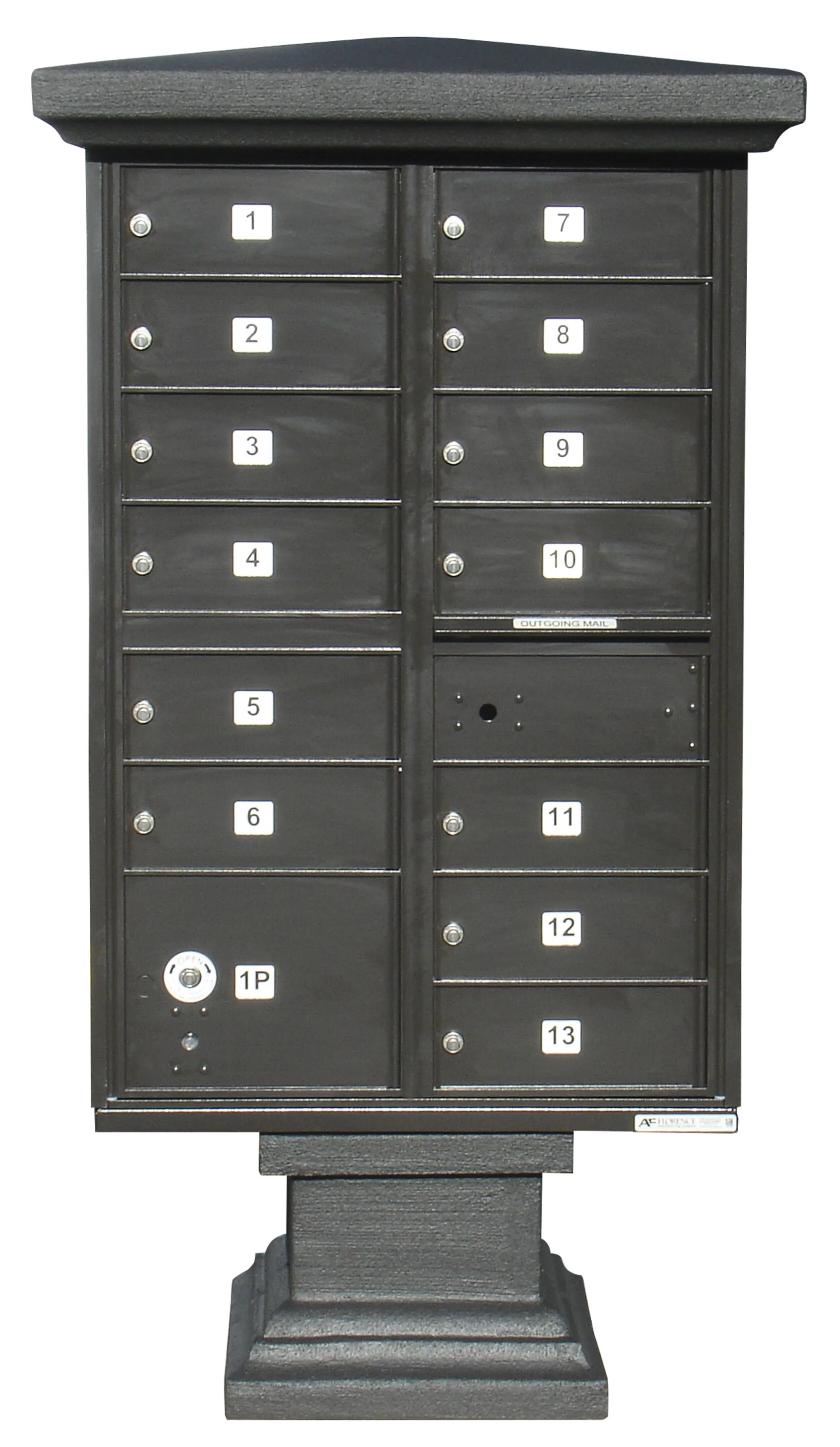 Parkview Stucco Short Pedestal Wrap, Painted