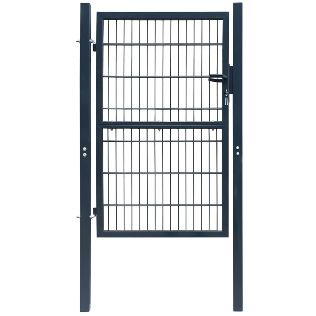 2D Fence Gate (Single) Anthracite Grey 39.4x63.0"