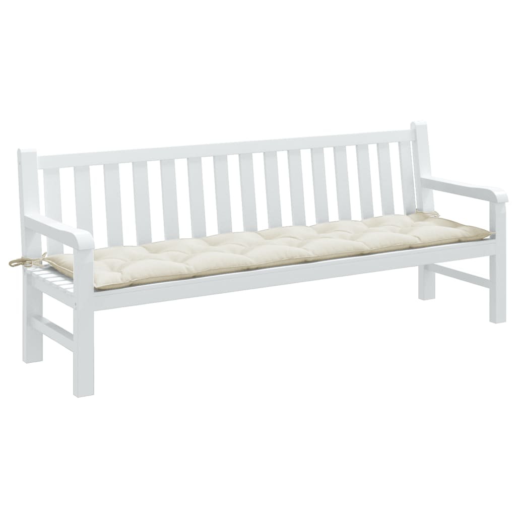 Garden Bench Cushion Melange Cream 100% polyester