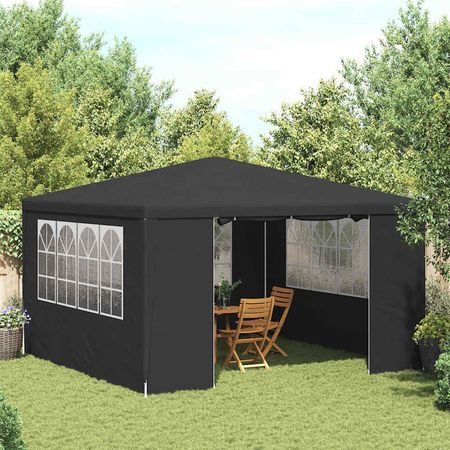 Party Tent Anthracite Polyethylene, Steel 13.1 x 13.1 ft