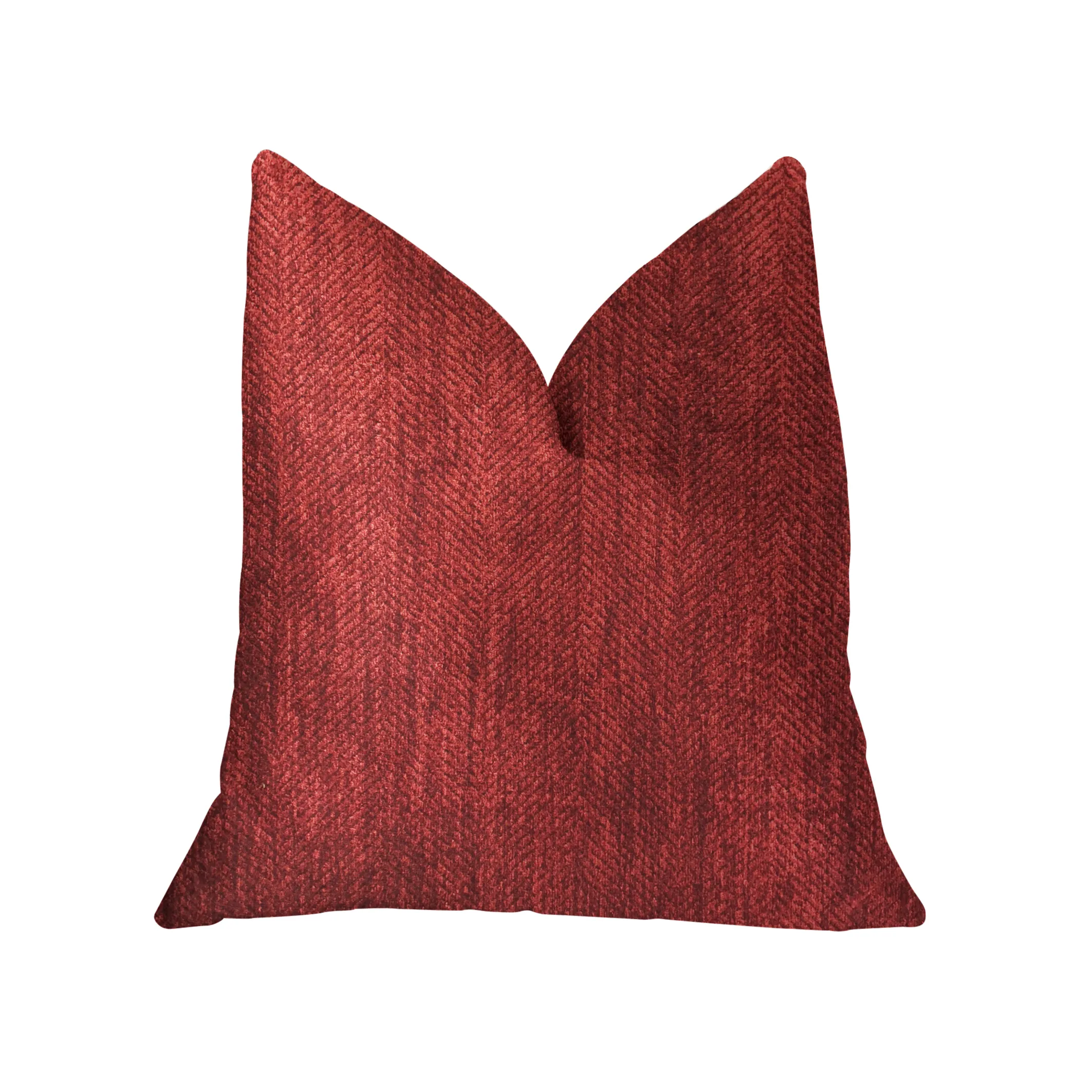 Plutus Sangria Cherry Red Luxury Throw Pillow