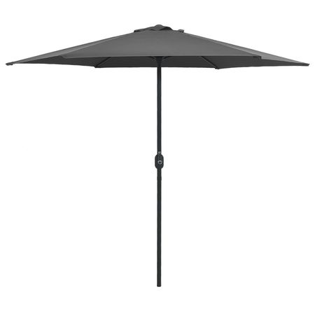 Garden Parasol Anthracite Aluminum 8.9 ft diameter