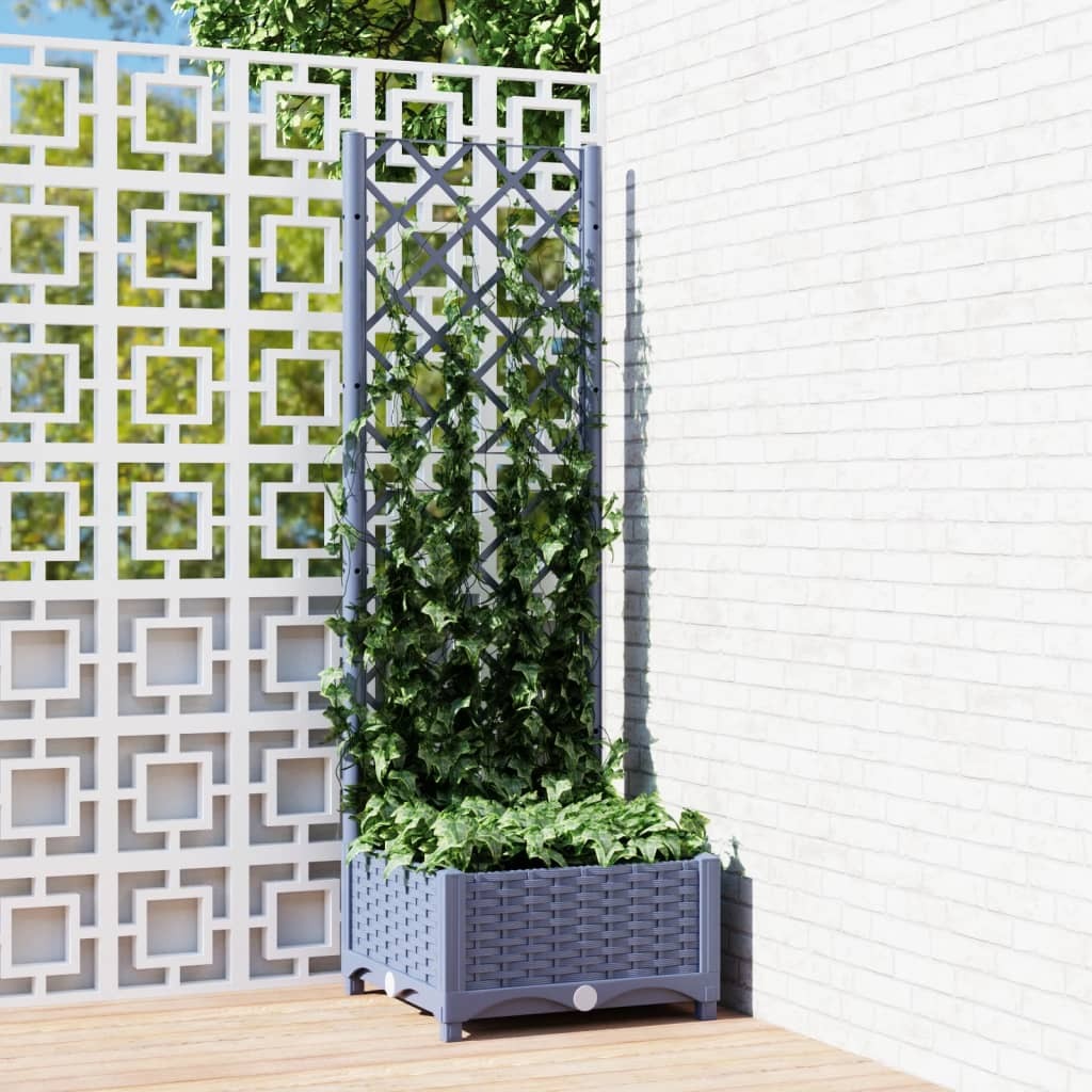 Garden Planter Blue grey Polypropylene Large Planters