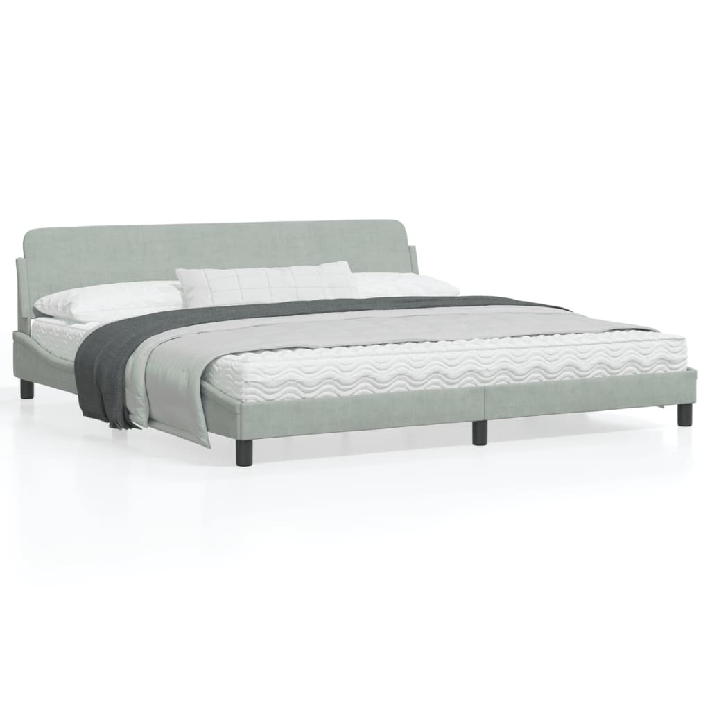 Bed Frame Light Grey
