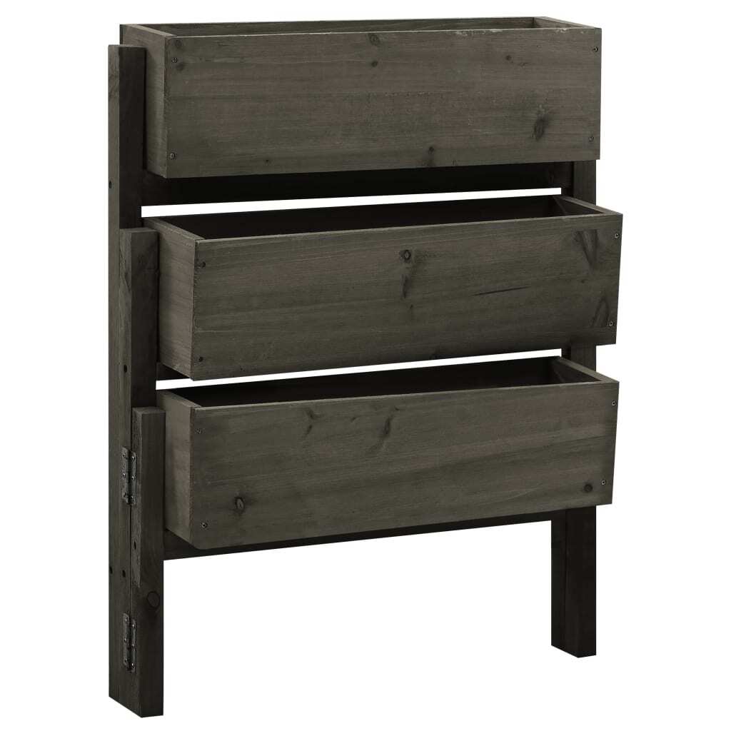 Planter Grey Solid firwood with a grey water-based finish Medium