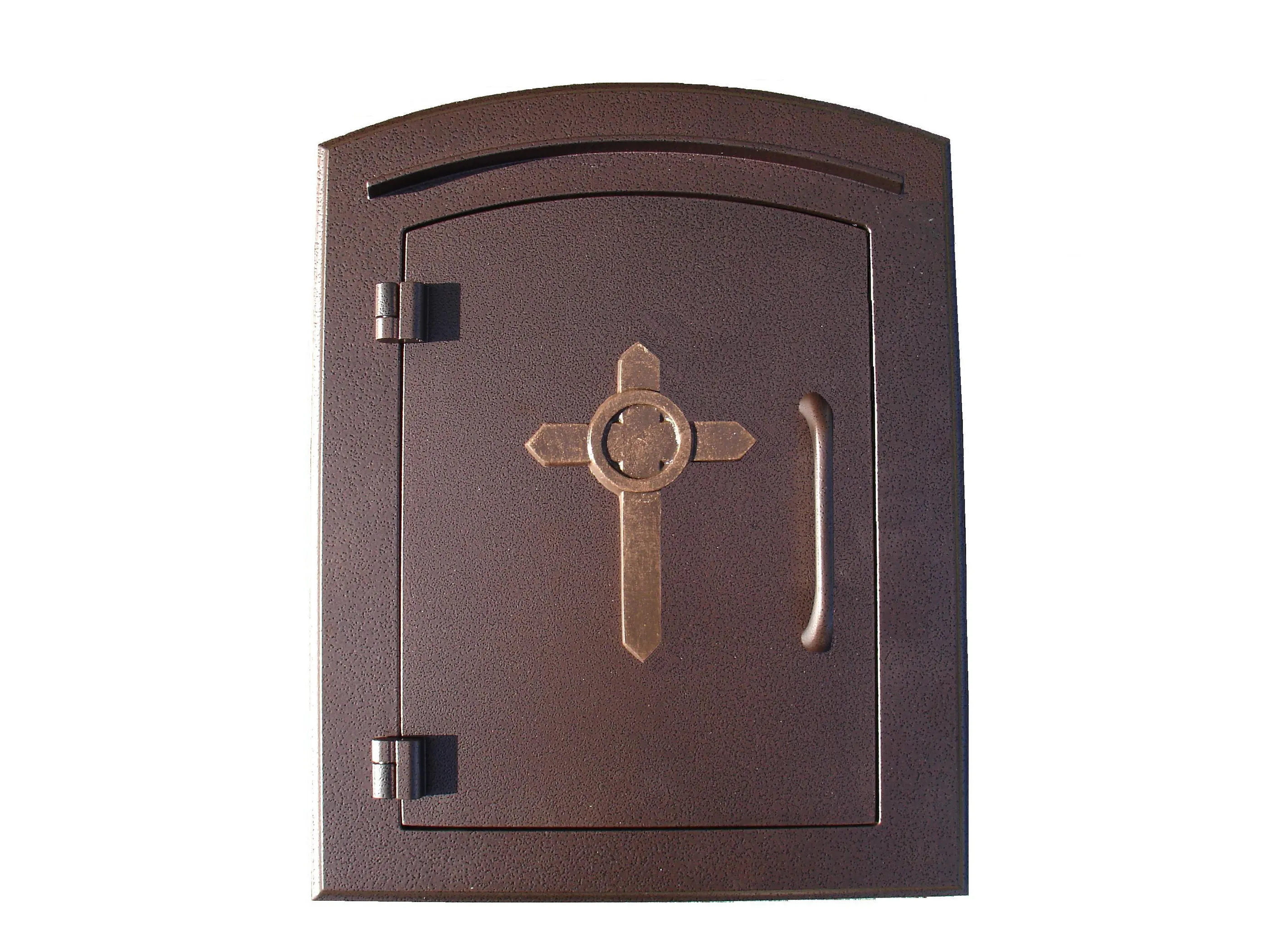 Manchester Non-Locking Column Mount Mailbox With Logo