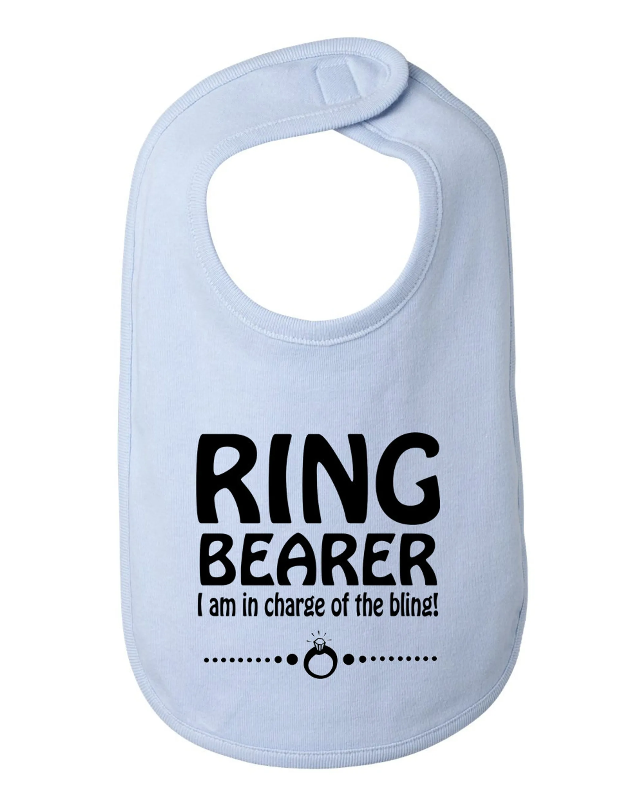 Ring Bearer I am in Charge of the Bling Kids Bib  One Size 