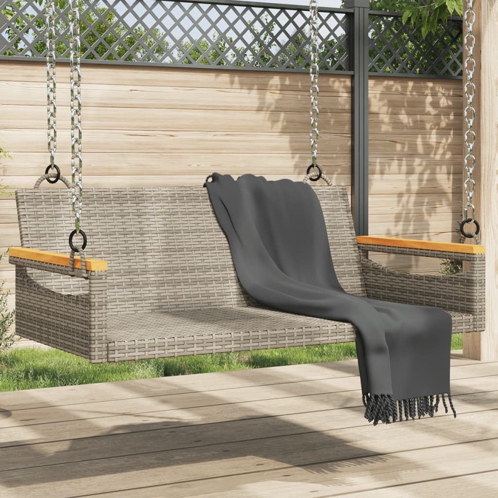 Patio Swing Bench Gray