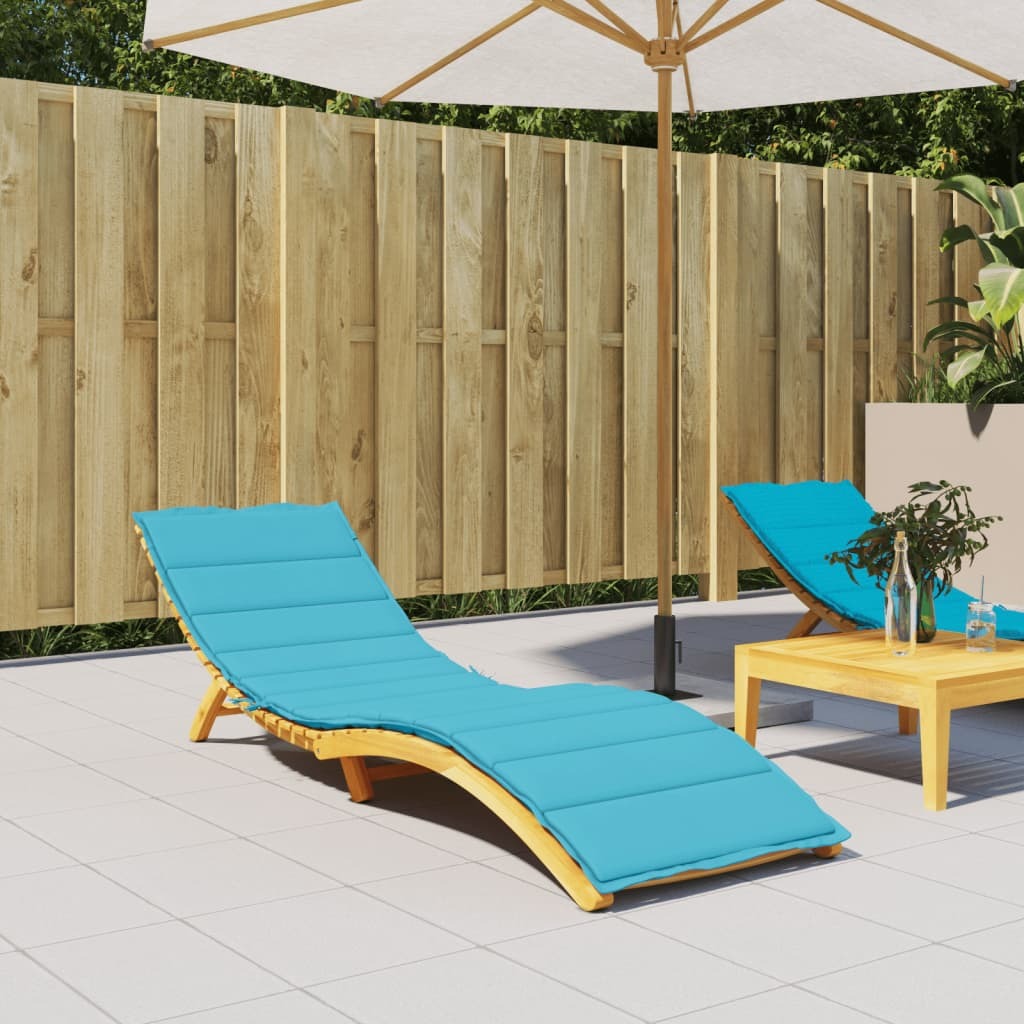 Sun Lounger Cushion Turquoise Oxford fabric (100% polyester)