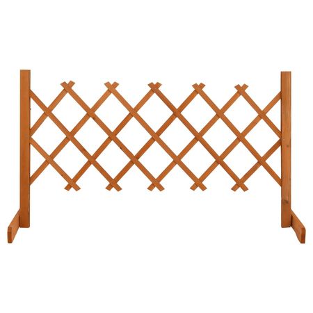 Garden Trellis Fence Orange 47.2"x23.6" Solid Firwood