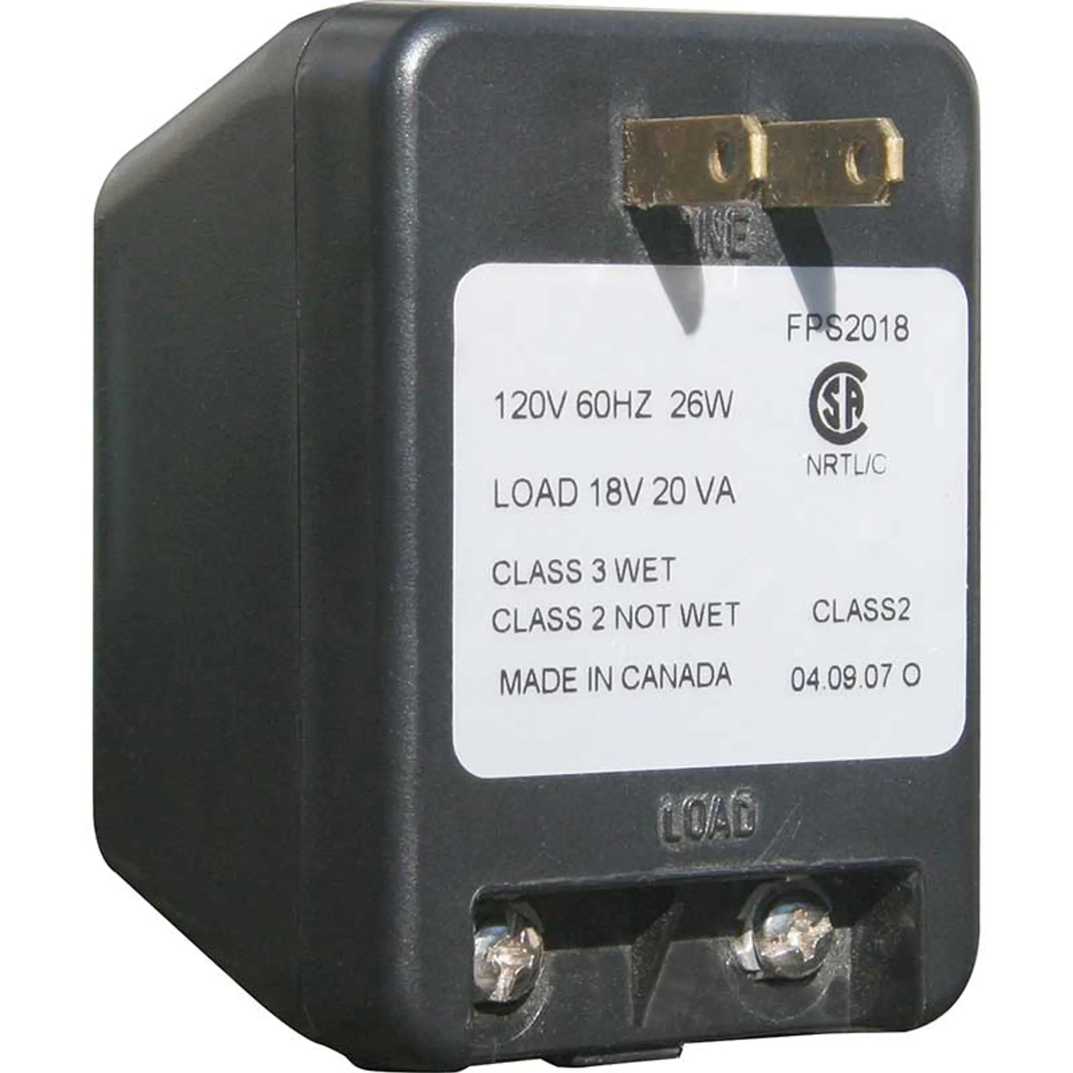 Plug-In Transformer For Edgewood And Bayside Estate Lighted Address Plaques 