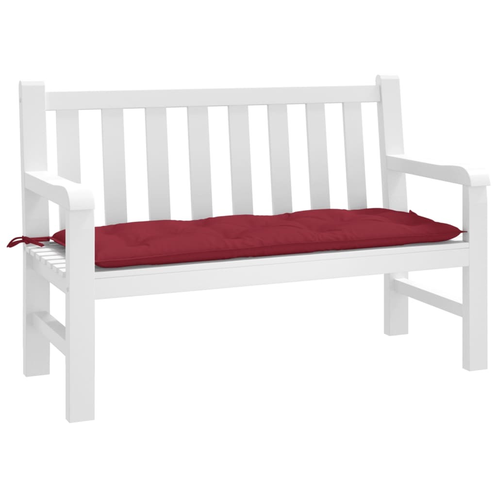 Garden Bench Cushion Wine red Oxford fabric (100% polyester)