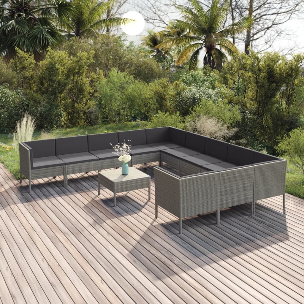 Garden Lounge Set Grey