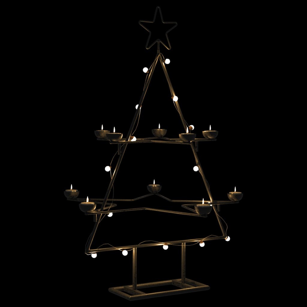 Metal Christmas Tree Black Powder-coated steel 30 in Collapsible