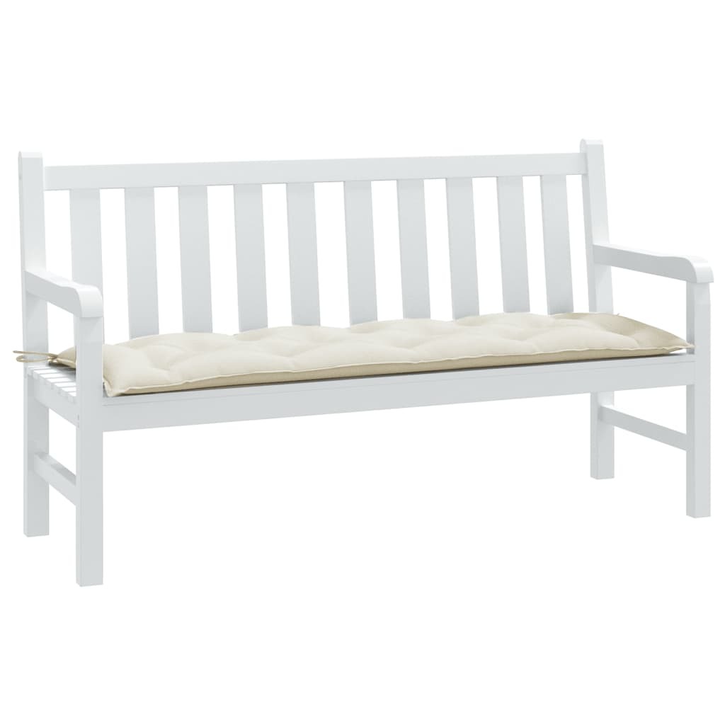 Garden Bench Cushion Melange cream 100% polyester