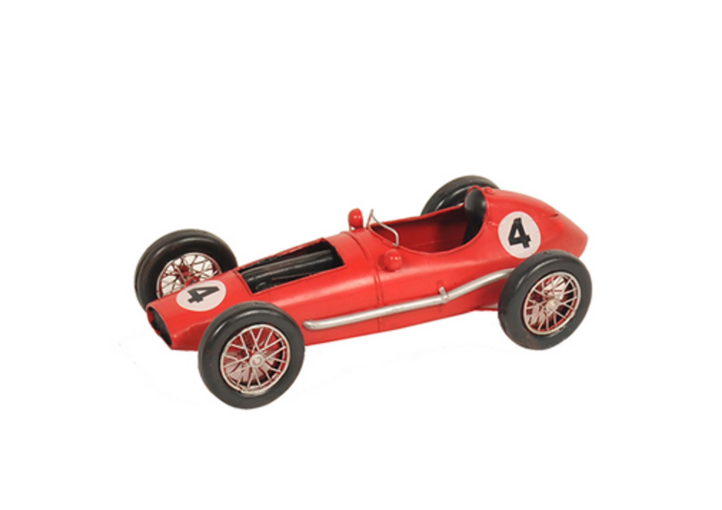 1958 Red Metal Ferrari 246 F1 Model Race Car 
