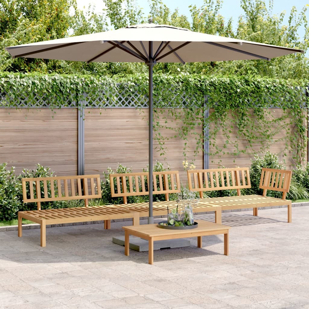 Pallet Sofa Set Natural Wood Solid Acacia wood Large Modular