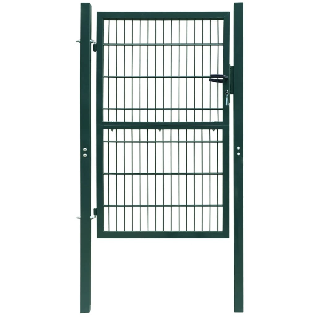 2D Fence Gate (Single) Green 39.4x55.1"