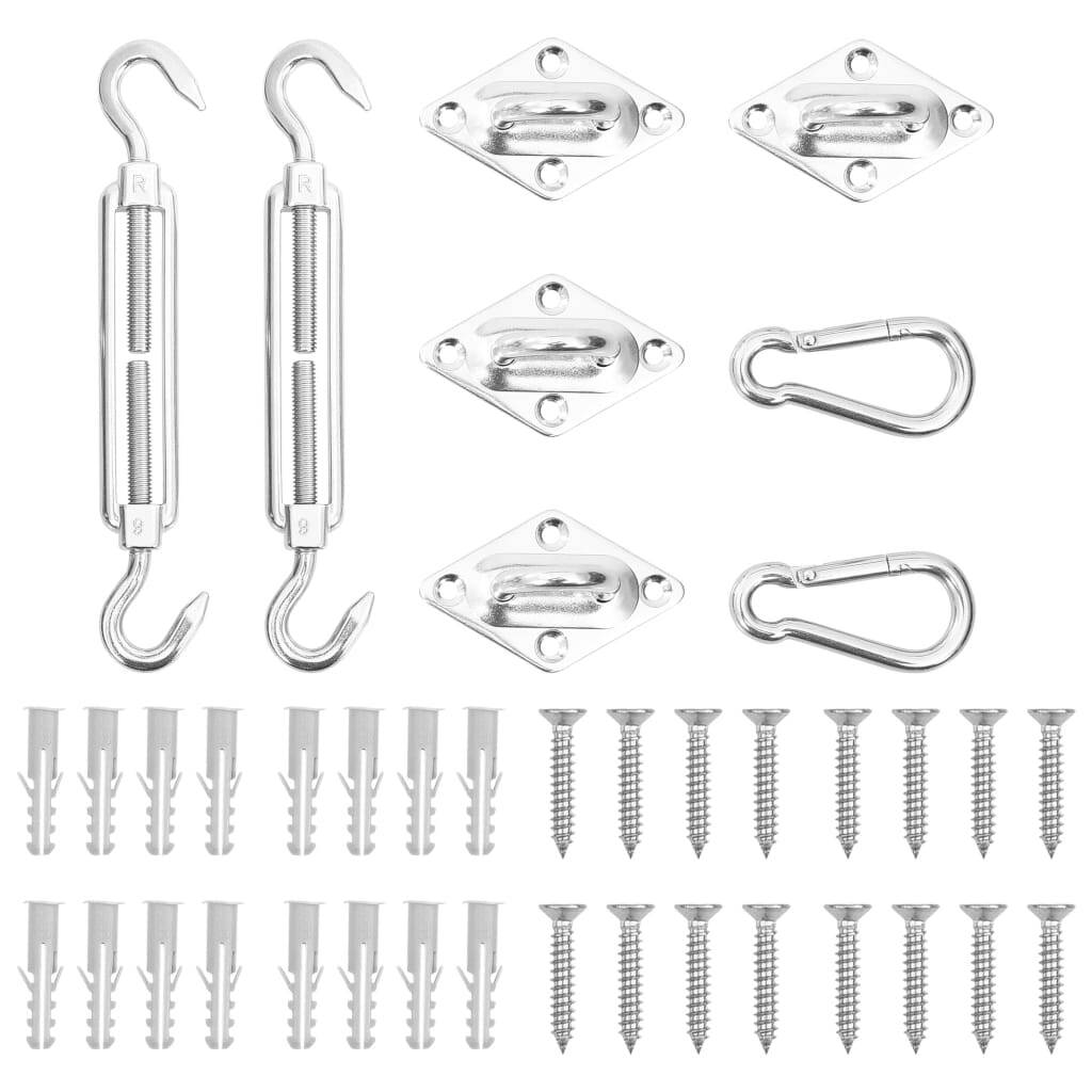 Sunshade Sail Accessory Silver Stainless Steel Adjustable Armrests