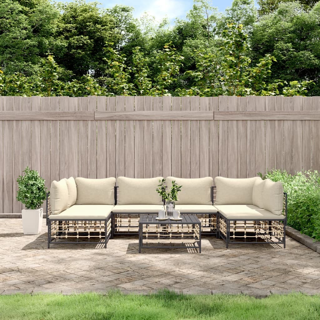 Garden Lounge Set Anthracite